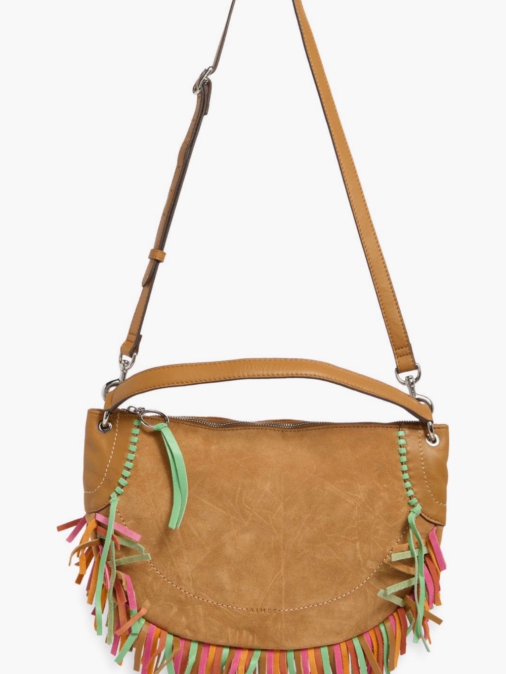 Aimee Dante Fringe Leather Shoulder Bag